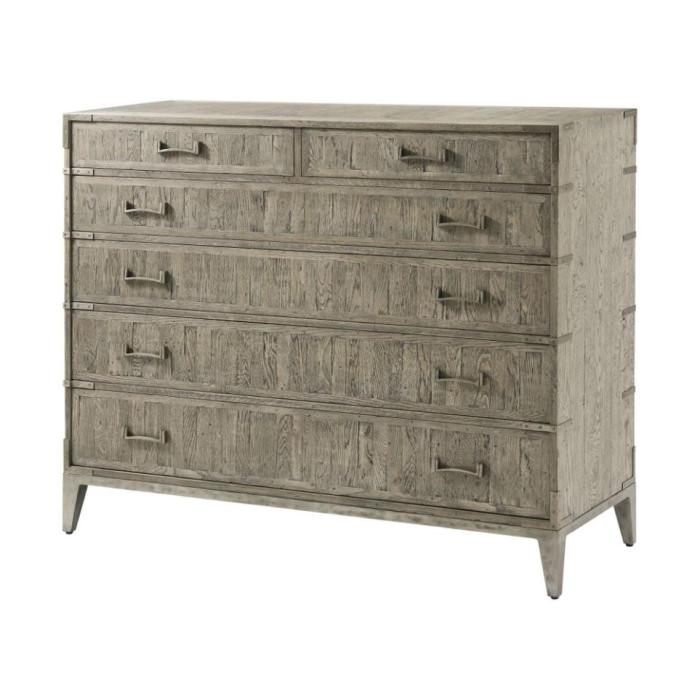 Theodore Alexander Chest of Drawers Sayer in Grey Echo Oak 1