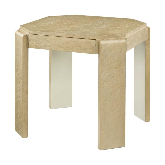 Theodore Alexander Origins Square Side Table in Sesame 1