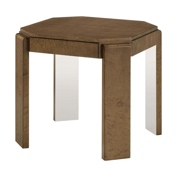 Theodore Alexander Origins Square Side Table in Landmark 1