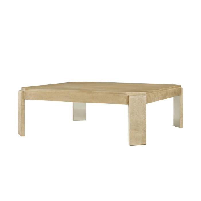 Theodore Alexander Origins Square Coffee Table in Sesame 1