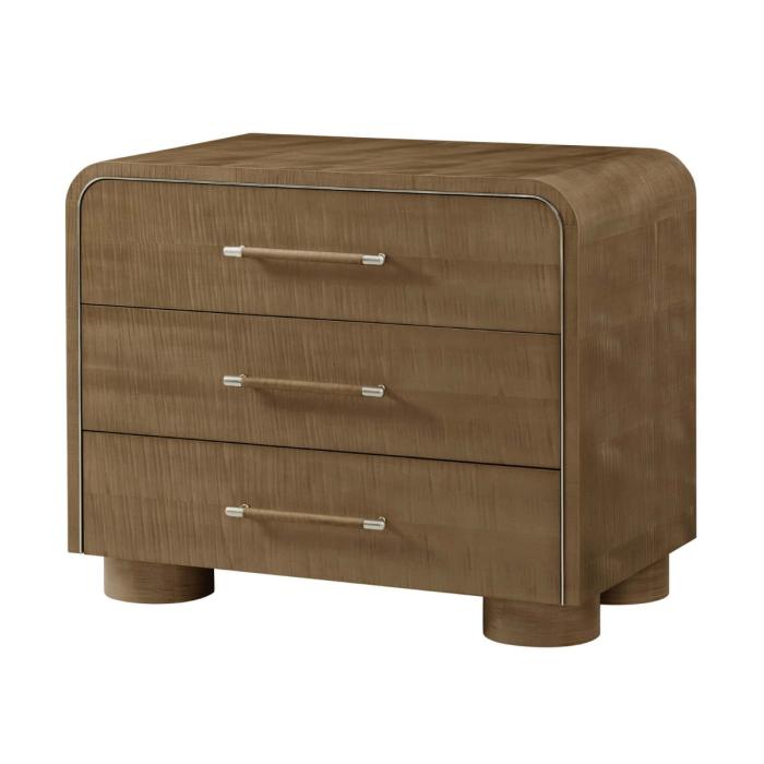 Theodore Alexander Origins Three-Drawer Nightstand II in Landmark 1