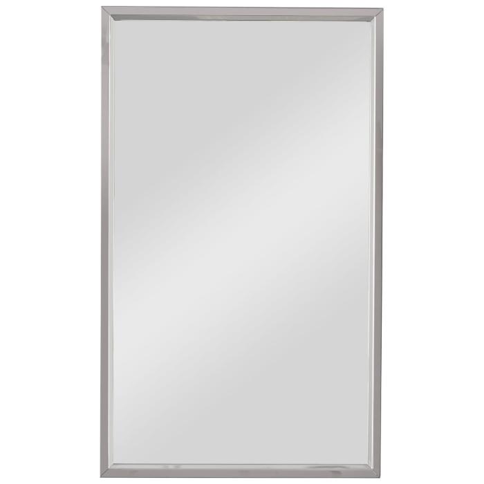 Keiichi Simple Rectangular Mirror Silver 1