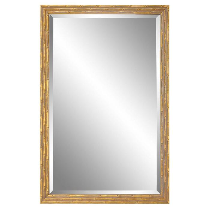 Keiichi Gilded Bamboo Mirror Gold Finish 1