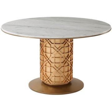 *Table* Colter Small Round Dining Table in Marble