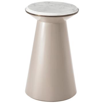 *Table* Small Contour Side Table in Taupe & Pearl