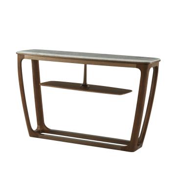 *Table* Converge Marble Console Table in Caribbean Cask