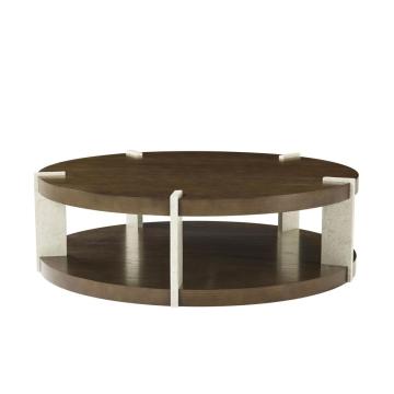 Catalina Round Coffee Table in Earth Finish