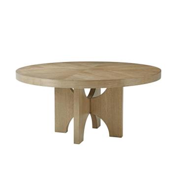 Catalina Round Dining Table in Dune Finish