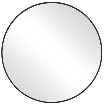 Eve Small Round Mirror Black