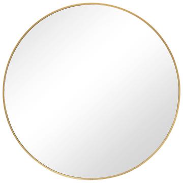 Evelyn Round Mirror Gold