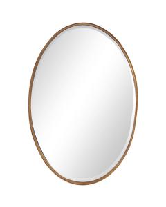 Oval Mirror Gold Leaf