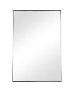 Simple Slim Frame Mirror Black