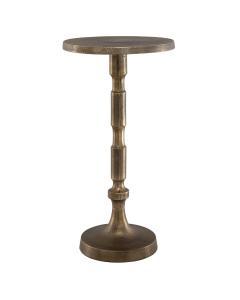 Turner Drinks Table Brass Finish